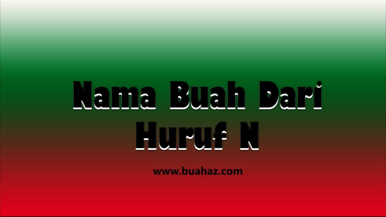 Nama Buah  Dari  Huruf  N YouTube