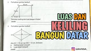 KUMPULAN SOAL BANGUN DATAR‼️LUAS DAN KELILING