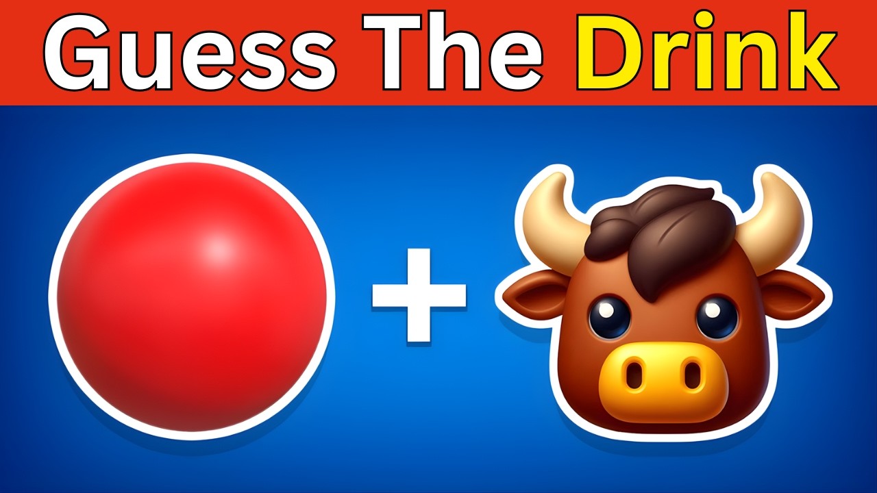 🍹Can You Guess The Drink By Emoji? | Ultimate Drink Emoji Quiz