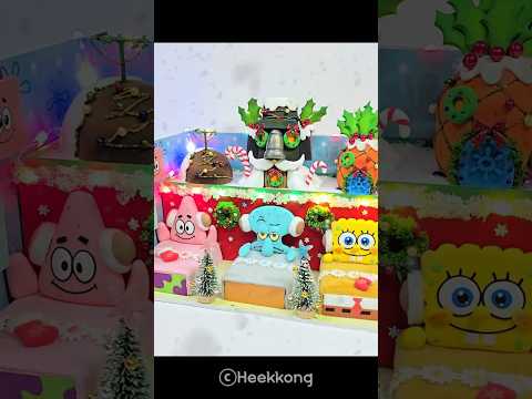 #shorts DIY Miniature Spongebob &amp;<strong>amp</strong>; Friends Winter Board House♥spongebob♥Sqidward♥Patrick <strong>star</strong>