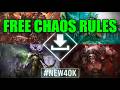 Warhammmer 40,000 DOWNLOAD Faction Pack CHAOS Rules for 11th Edition 40K #New40k #Warhammer