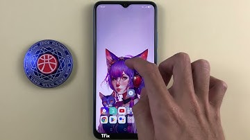 Icon pull down gesture on OPPO A16k Android 11