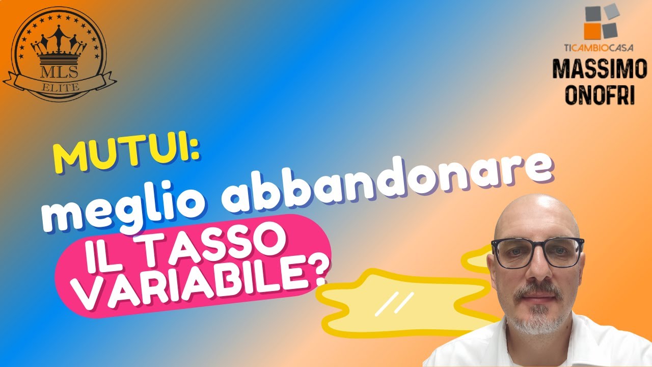 MUTUI E TEMPO DI PASSARE DAL TASSO VARIABILE AL FISSO YouTube
