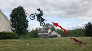 pics Dirt Bike Ramps For Jumping insane backyard dirt bike freestyle ramp