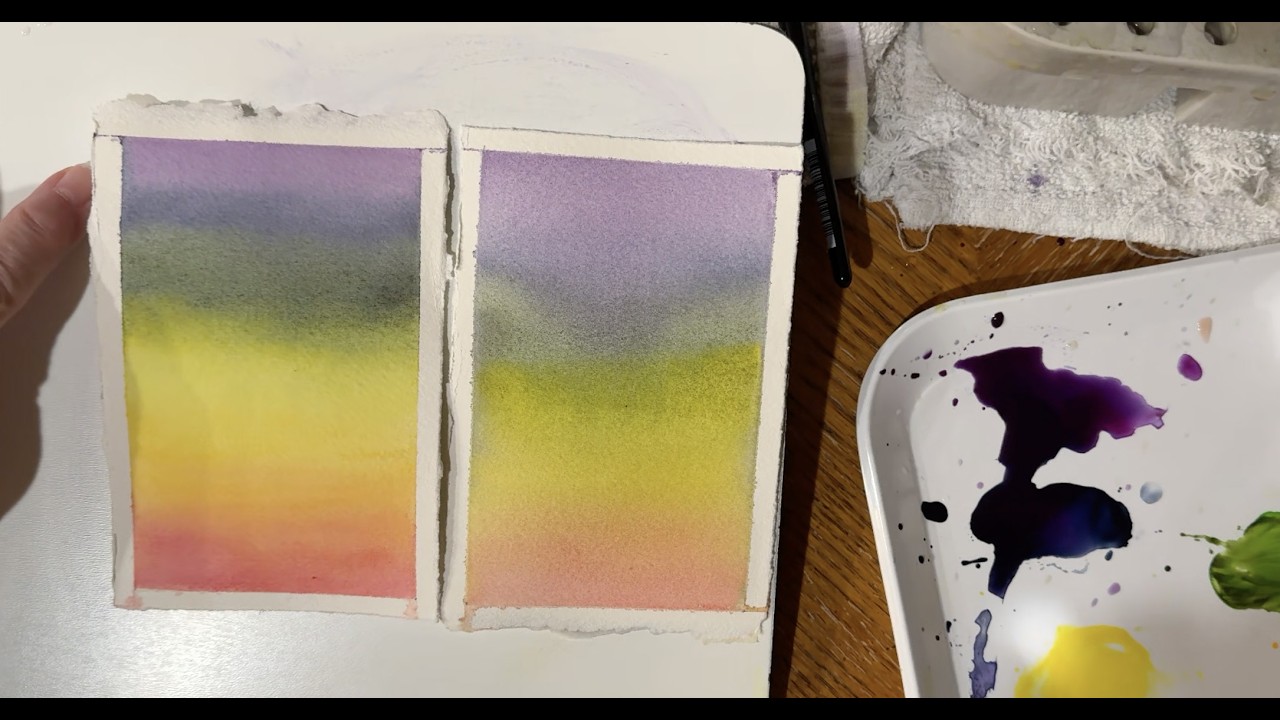 Creating a Multi-color Gradient in Watercolor