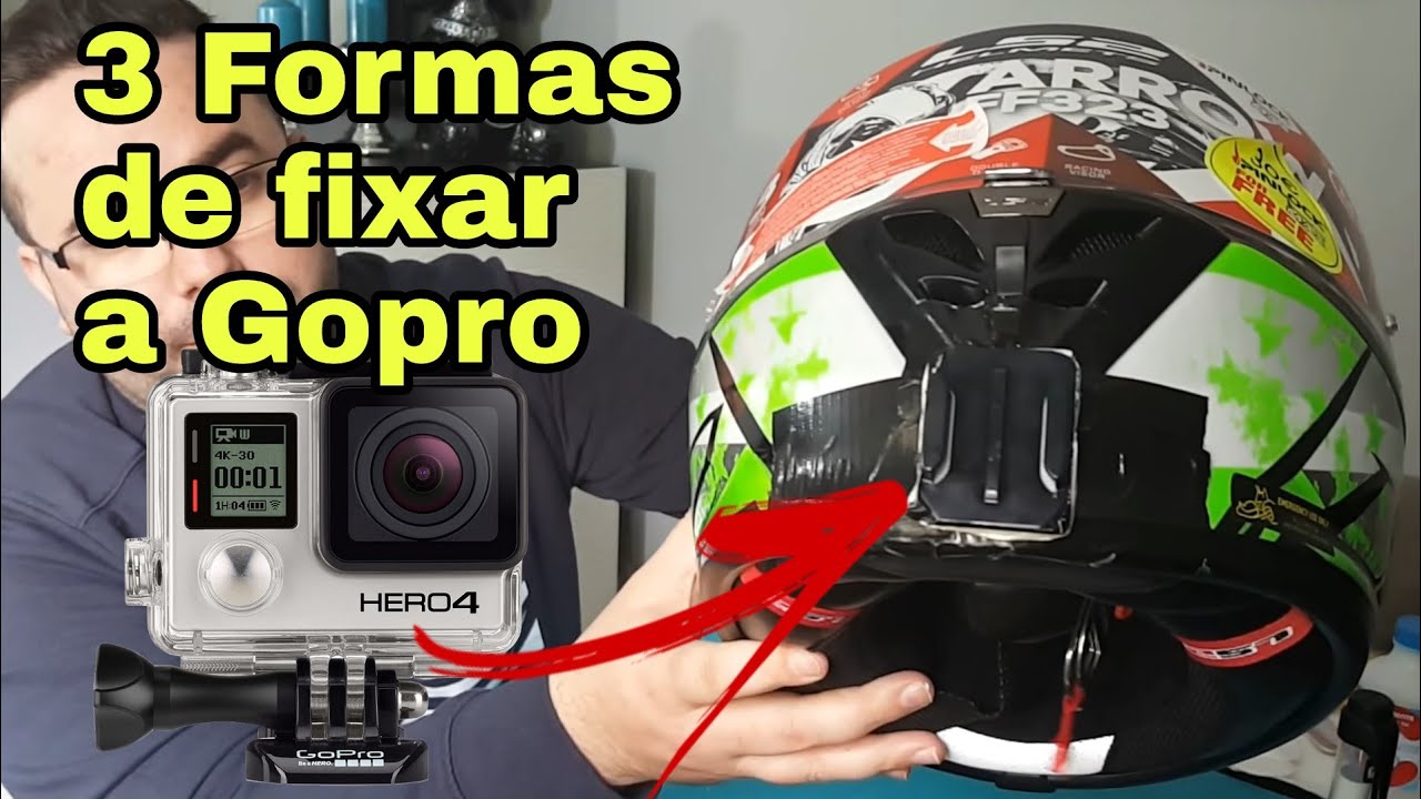 Como colocar a Gopro no capacete