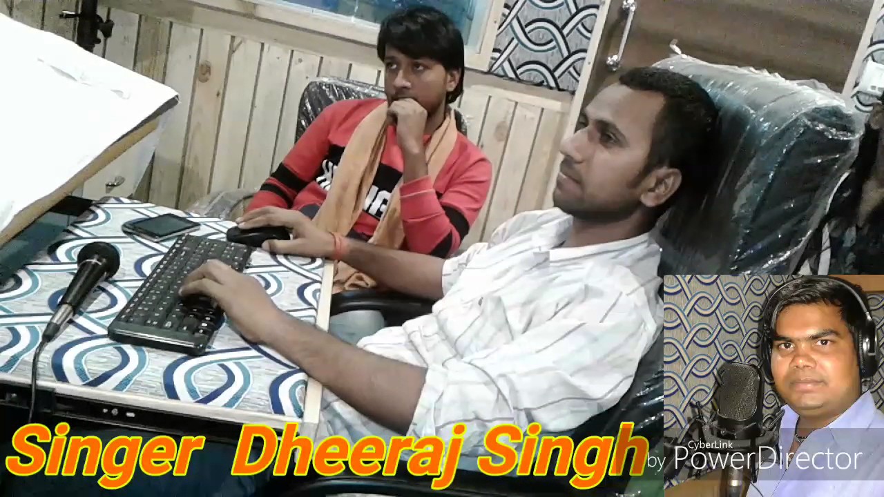 Hot Singer Dheeraj Singh  Recoding in Mumbai  Bhojpuri 