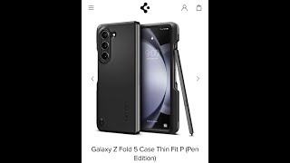 Spigen Thin Fit P (Pen Edition) Case for the Samsung Galaxy Z Fold 5