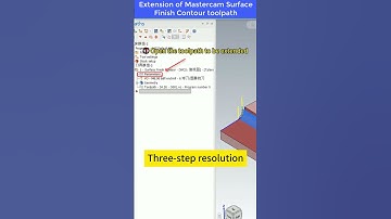 Extension of Mastercam Surface Finish Contour toolpath