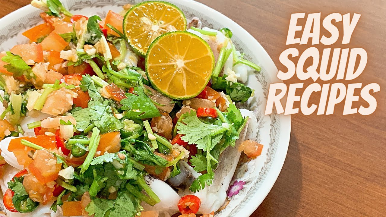 EXTREMELY QUICK & EASY SQUID RECIPES (2 MINUTES) | STEAM SQUID THAI