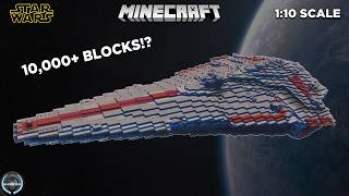 Building the New Republic NEBULA STAR DESTROYER in MINECRAFT | Star Wars Tutorial