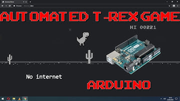 Automated T-Rex game with Arduino