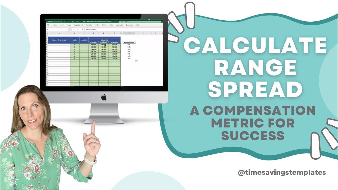 Compensation Administration Calculate Range Spread in Excel YouTube