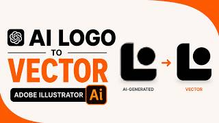 How to Turn an AI Generated Logo Into a Vector in Adobe Illustrator Update