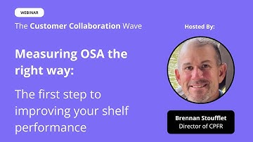 Measuring on-shelf availability (OSA) the right way