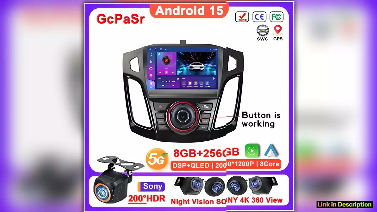 Android 15 Multimedia Head Unit For Ford Focus 3 Mk 3 2011 2012 2013 2014 20152019 Car Player GPS S