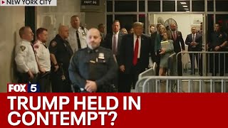 Trump gag order hearing | FOX 5 News