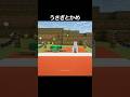 うさぎとかめ #マイクラ