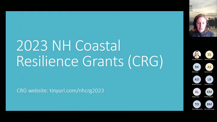 2023 New Hampshire Coastal Resilience Grants Request for Applications Informational Webinar