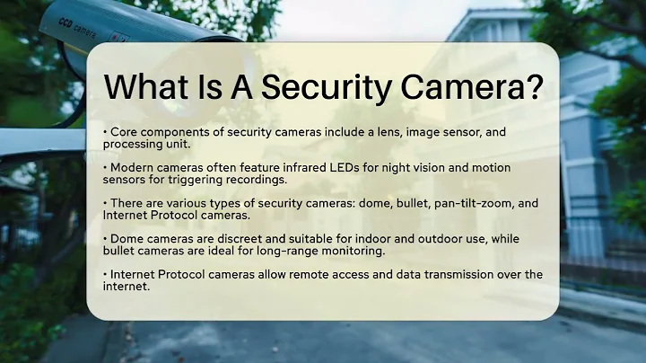 What Is A Security Camera? - SecurityFirstCorp.com