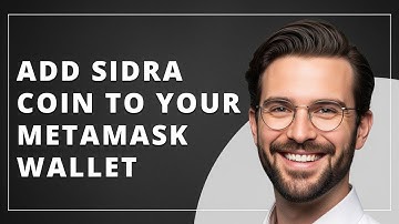 How To Add Sidra Coin To MetaMask Wallet | Custom Token Setup