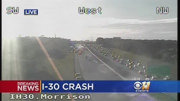 4 Children, 1 Adult Injured In Crash On I-30 In Fort Worth