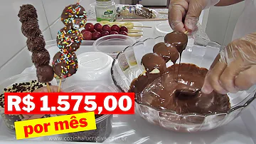 Como embalar espetinho de frutas?