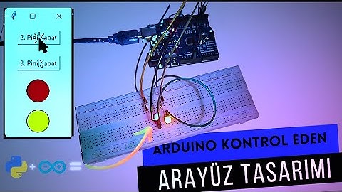 Python Arayüzü ile Arduino Led Kontrolü / Python to Arduino Tkinter Button to Control LED