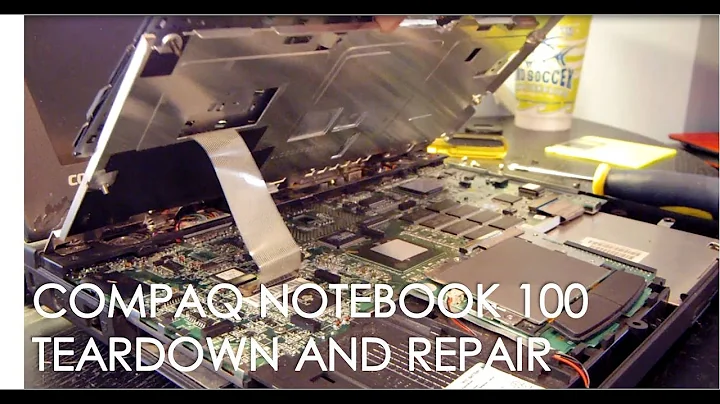 Compaq Notebook 100 Partial Teardown and Repair