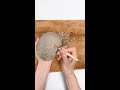 Satisfying pottery carving tutorial