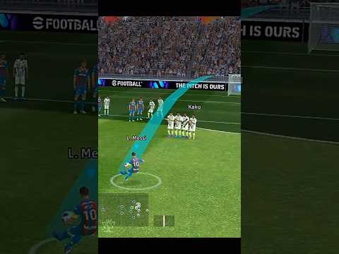 Leo Messi’s Long Free Kick Tutorial ⚽❤️ #efootball2024