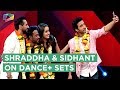 Shraddha kapoor and sidhant kapoor on the sets of dance  promotions