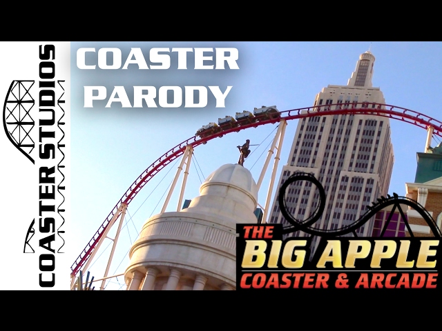 Big Apple Coaster front seat on-ride HD POV New York, New York Hotel &  Casino 