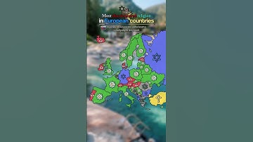 The most discriminated religion in European countries ⛪️🕌 #shorts #maps #mapping #slovakmaps #church