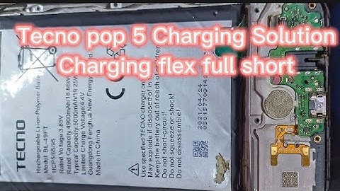 Tecno pop 5 charging solution!