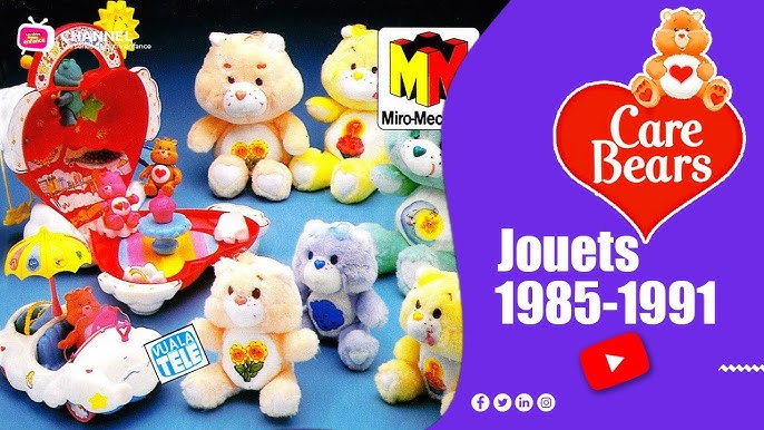 Peluche BISOUNOURS bleu Arc en ciel - Bashfull Heart Bear - Ours