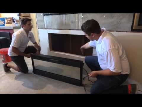 How to Install a Napoleon NEFL50FH Modern Electric Fireplace Linear Into a wall mount