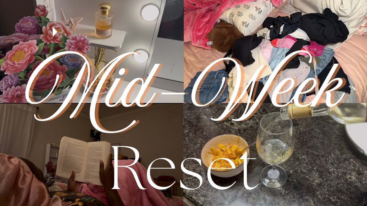 midweek reset 🧺 | cleaning and reorganizing, trying a new recipe (yumm!!) shopping, reading & more!