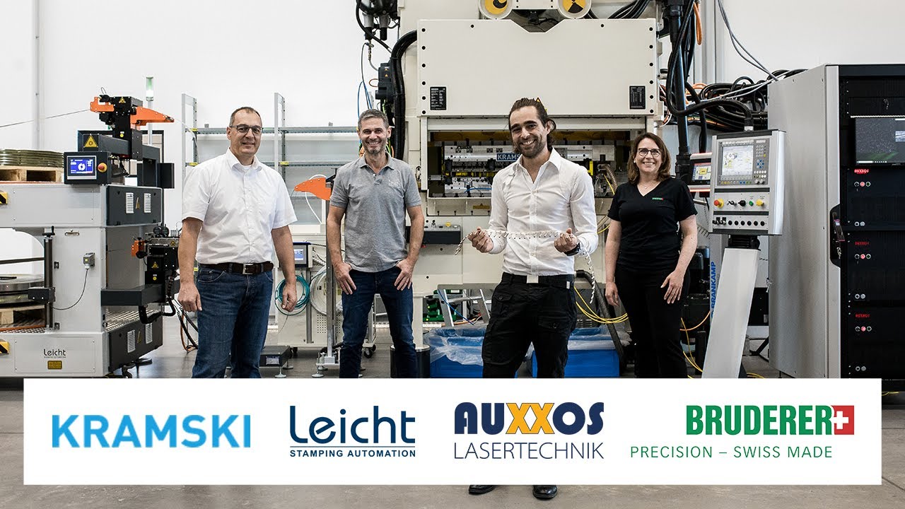 Perfect Match: Stanzanlage von BRUDERER mit integrierter AUXXOS-Laserapplikation