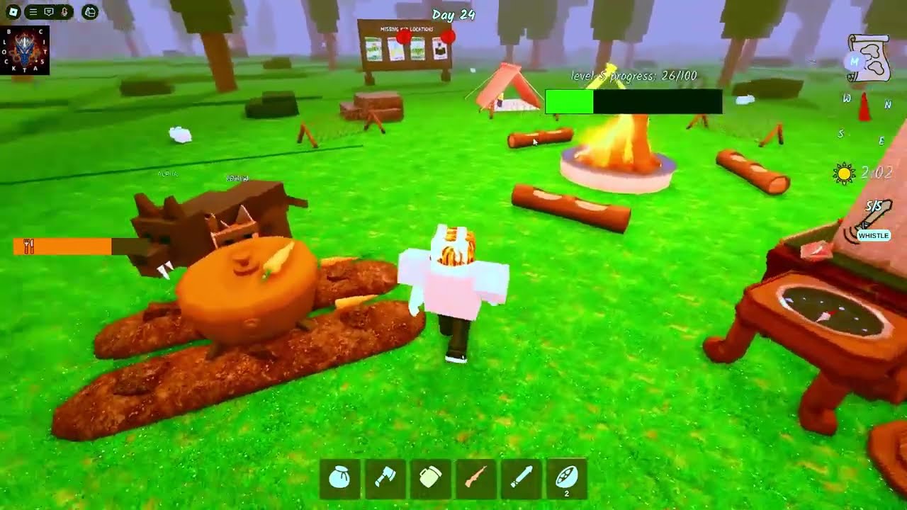 I Survived as the WOLF TAMER in 99 Nights in the Forest! (Wolf Companion Survival Challenge)