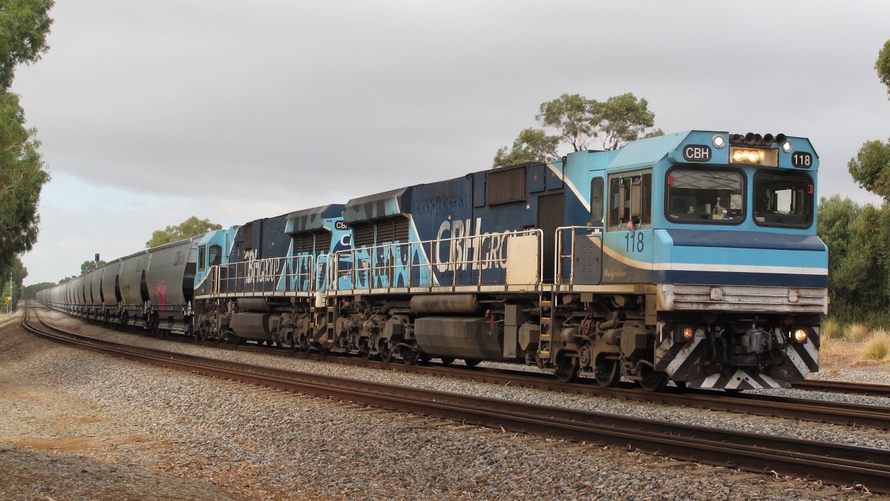 CBH118 & CBH120 carries the new grain wagons!