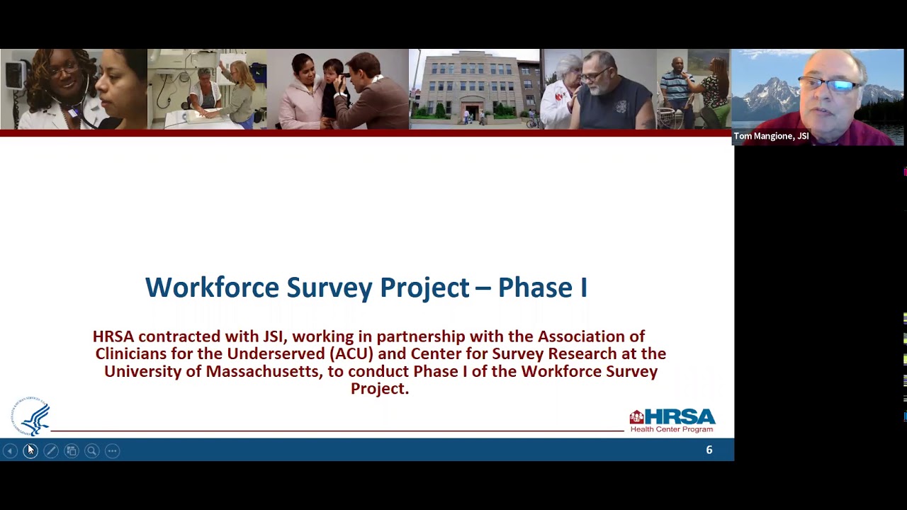 Webinar: HRSA Workforce Well-being Initiative and Health Center Workforce Survey Project