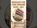 Booklist for UPSC Prelims GS - I |Must Read Books | #shorts #trending #viral #upsc #2026 #shortsfeed