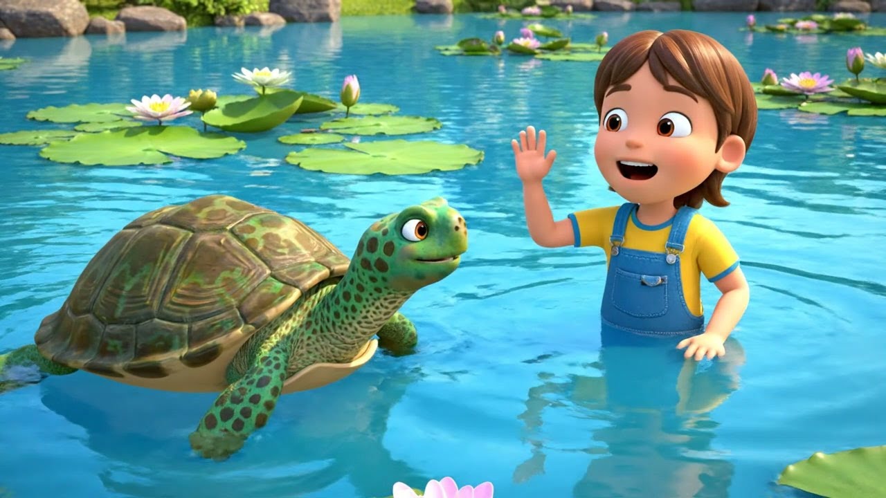 Baby Turtle’s Flower Garden Adventure | Nursery Rhymes for Kids & Baby Songs