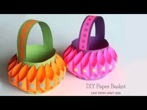 Beauty up#paperbasket #easterbasket #papercraftHow To Make Paper Basket | Easy Paper Crafts New 2022