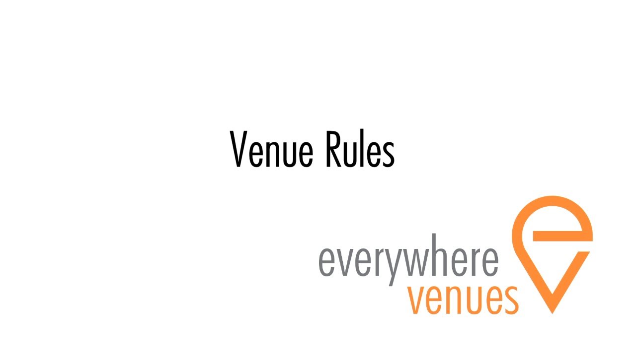 Set up your venue rules