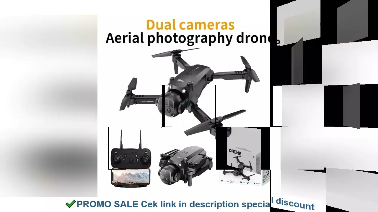 H20 Drone: Foldable Remote Control Four-Axis Flying Toy with Dual-Lens Design + Optical Flow Hover +