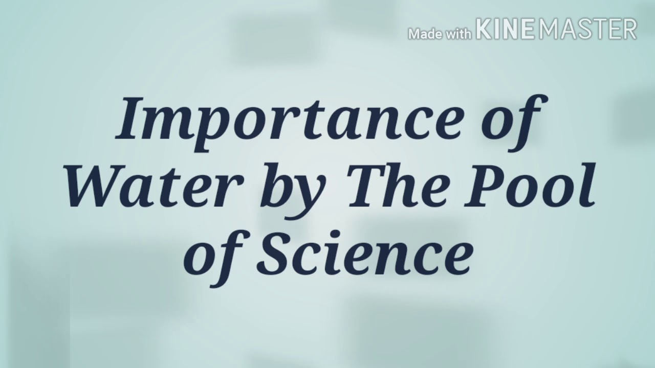 F.Sc part 1 Biology-Chapter 2: Importance of water by The Pool of Science