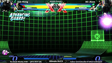 The Break #184   UMvC3 W3   Josh Wong VS BG JRosa
