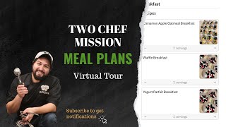 Confident Kitchen Meal Plans Virtual Tour | Meal Plan with Ease | Two Chef Mission